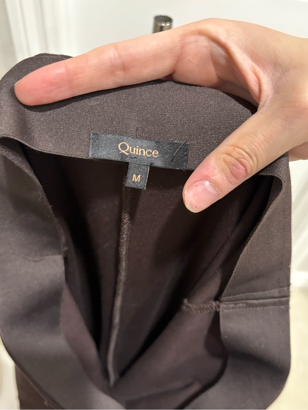Quince Ultra-Stretch Ponte Super Wide Leg Pants Size Medium - Picture 8 of 8